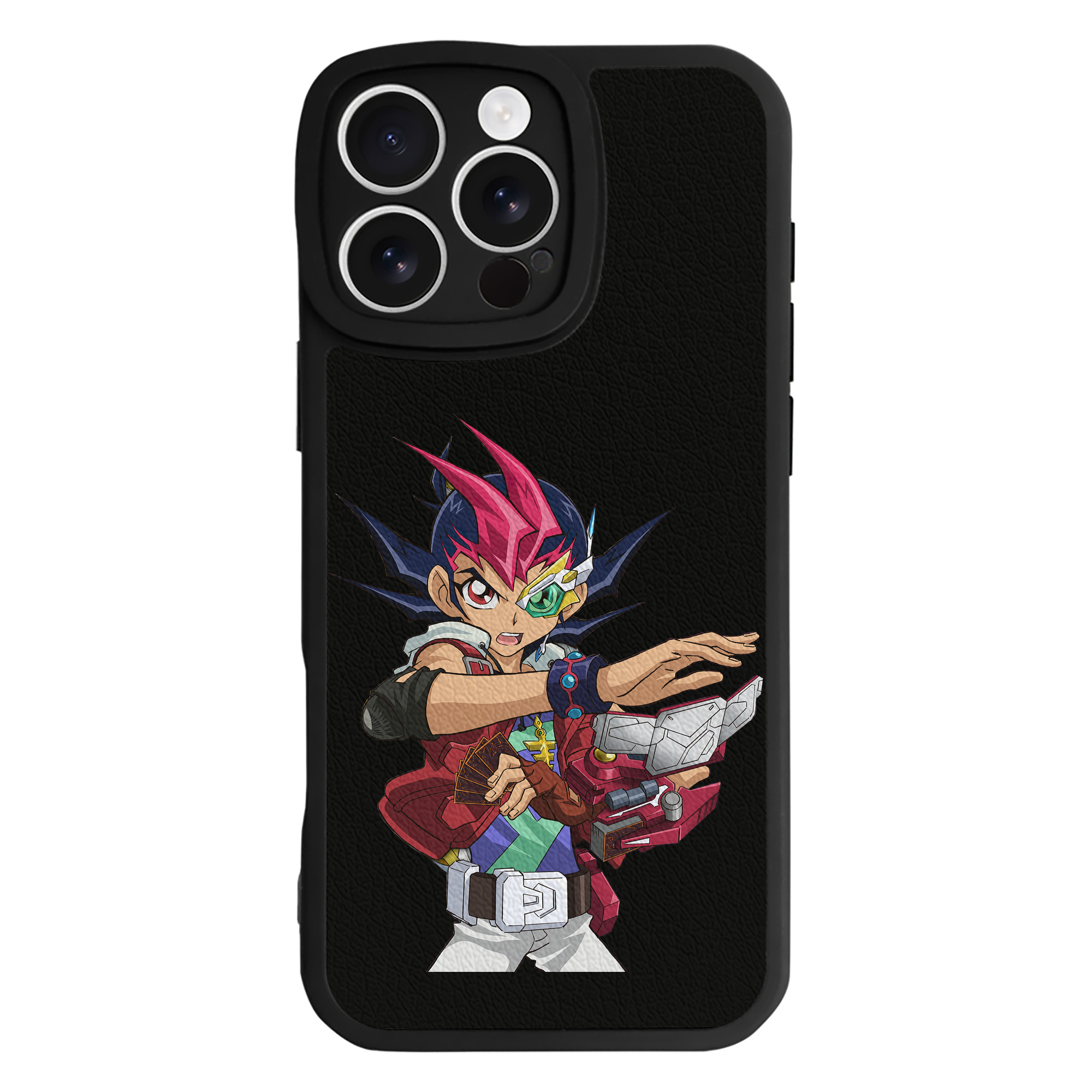 （画像用） 遊☆戯☆王 Yu-Gi-Oh! 【iPhone 16シリーズ対応】シリコンスマホケース（レザー調） 材質：シリコン